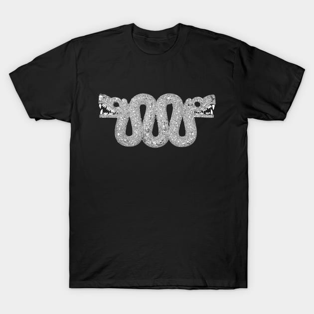 Aztec double-headed serpent, Mesoamerican culture T-Shirt by StabbedHeart